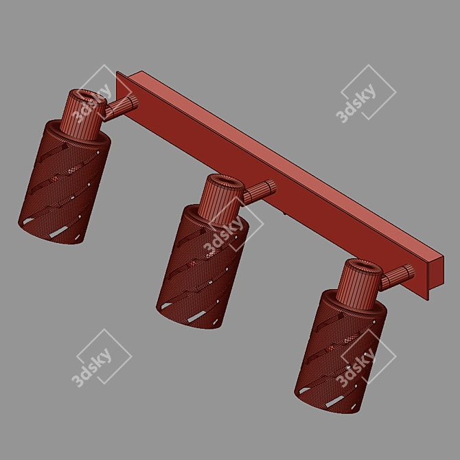 Title: Eurosvet Fente Wall Lamp 3D model image 2