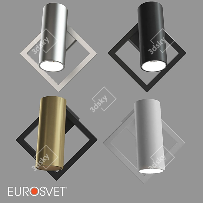 Turro LED Wall Light Eurosvet 20091/1 - Sleek and Minimalistic 3D model image 1