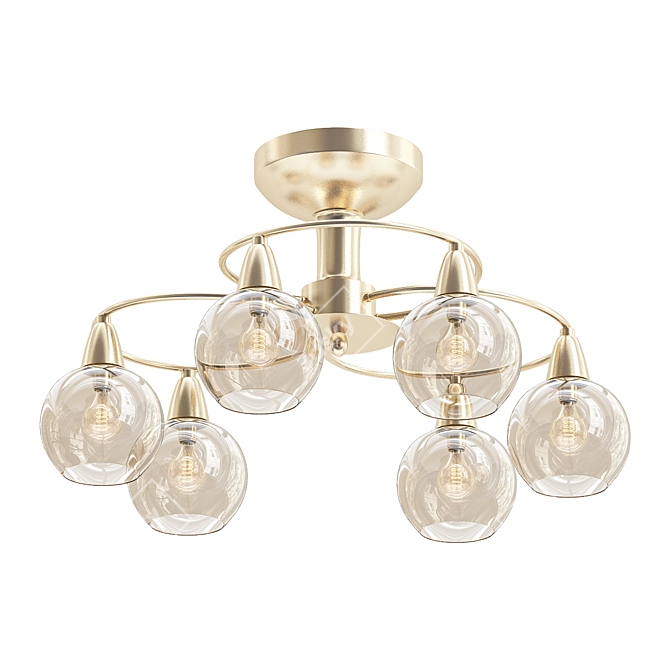 Title: Elegant Caruso Ceiling Chandelier 3D model image 1