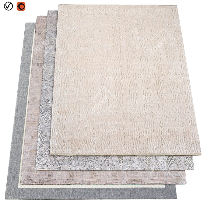 Luxury Collection | High-Quality Carpets 3D model image 1