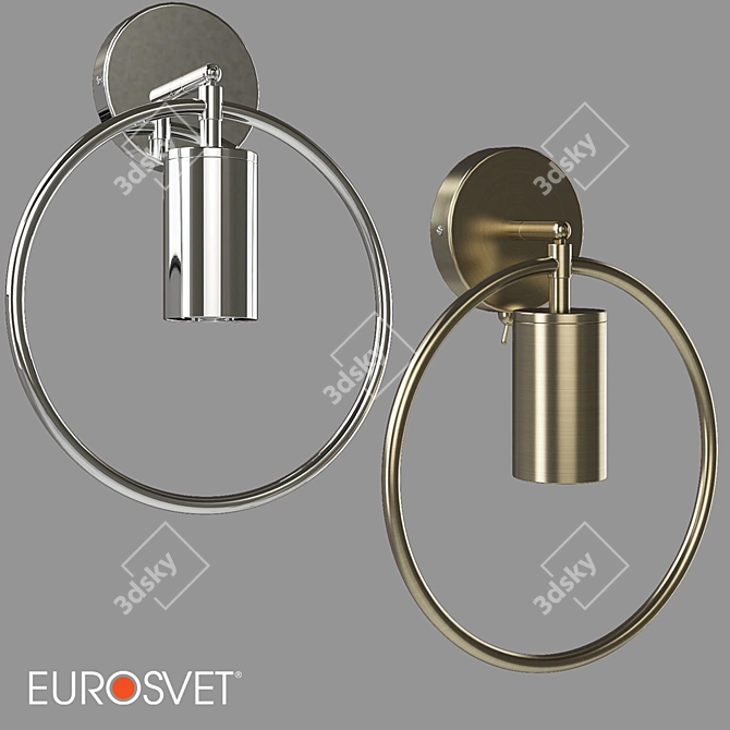 Eurosvet Coin Wall Lamp 3D model image 1