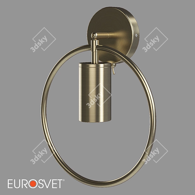 Eurosvet Coin Wall Lamp 3D model image 3