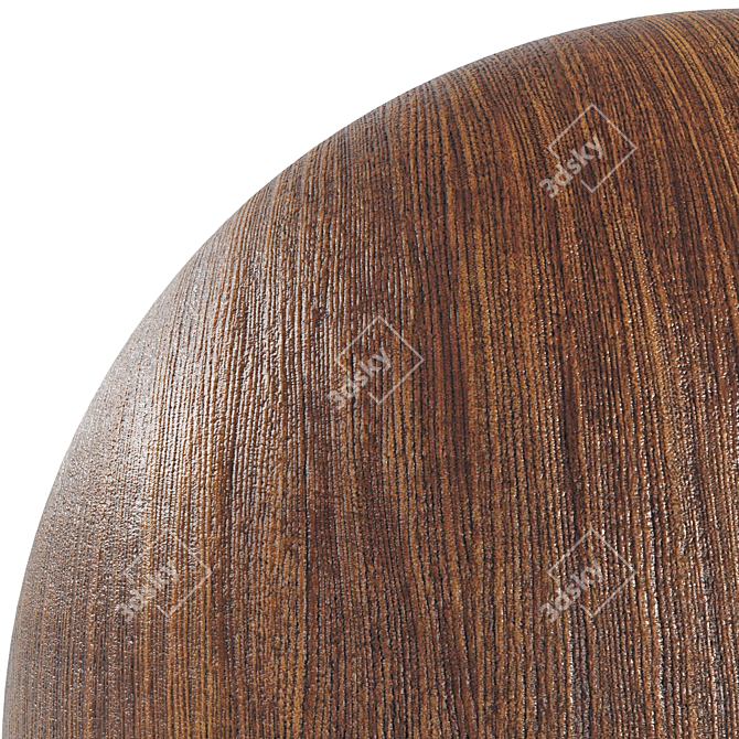 Wooden Walnut Cream: High-Quality PBR Texture 3D model image 4