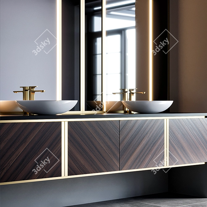 Vitra Sink & Faucet Bathroom Furniture 3D model image 2