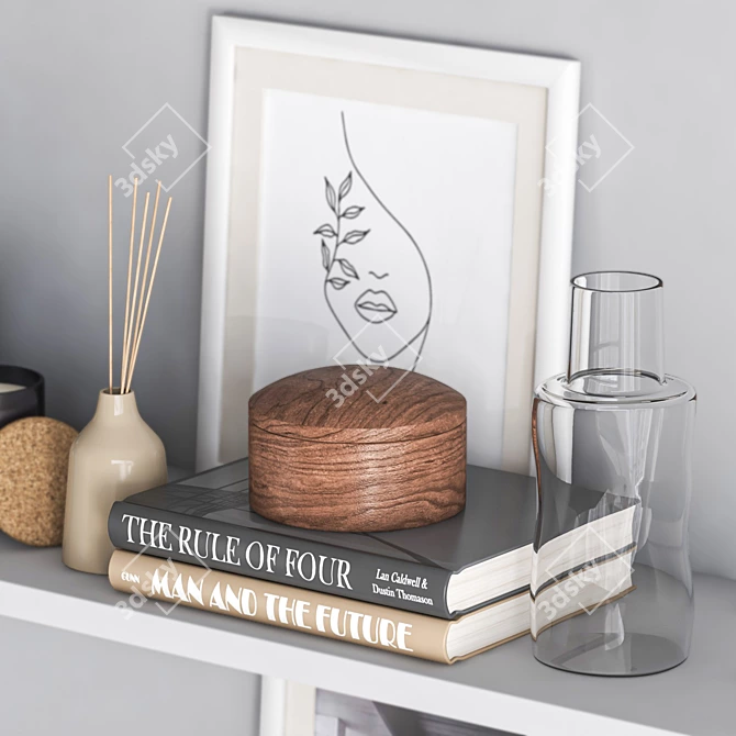 H&M Decorative Set - Stylish Home Décor 3D model image 2