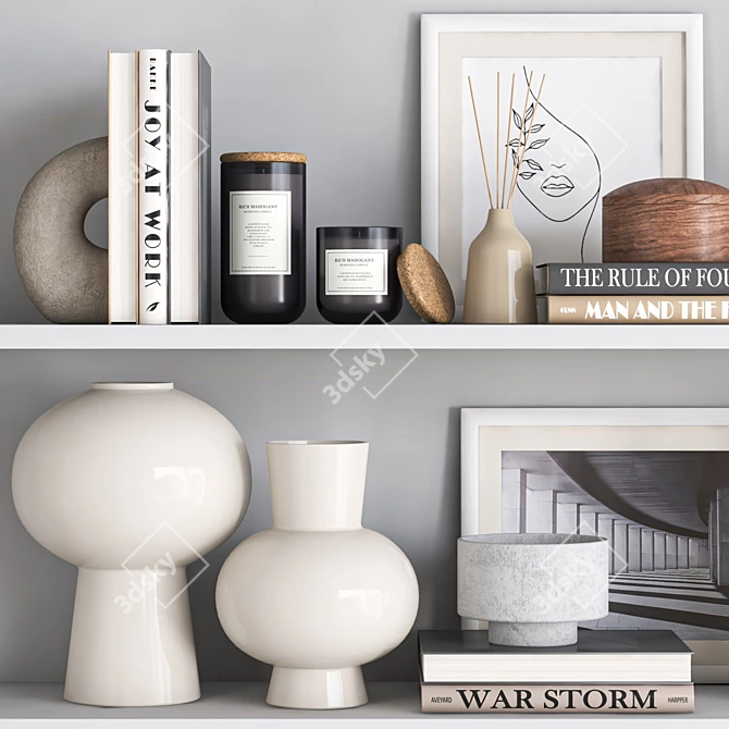 H&M Decorative Set - Stylish Home Décor 3D model image 3