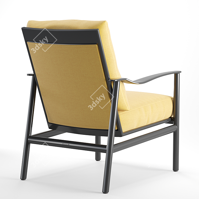 Elegant CASTELLE Barbados Chair 3D model image 2