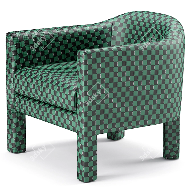 Elegant Isabella Chair - Timeless Sophistication 3D model image 4