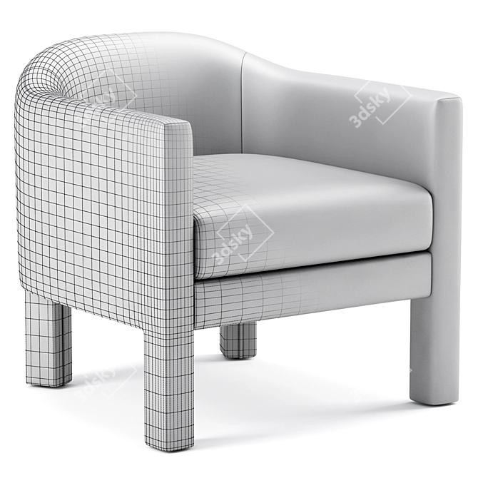 Elegant Isabella Chair - Timeless Sophistication 3D model image 5