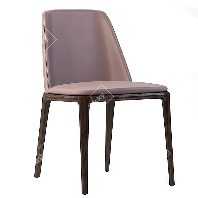 Elegant Poliform Grace Chair 3D model image 2