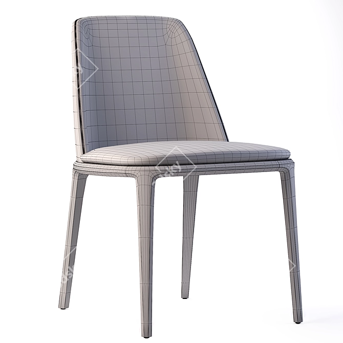 Elegant Poliform Grace Chair 3D model image 5