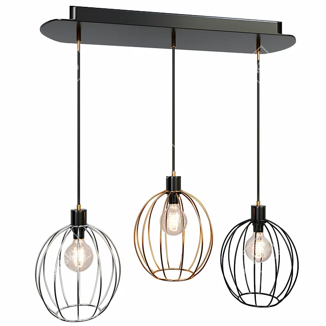 Modern Salamanca Pendant Light 3D model image 2