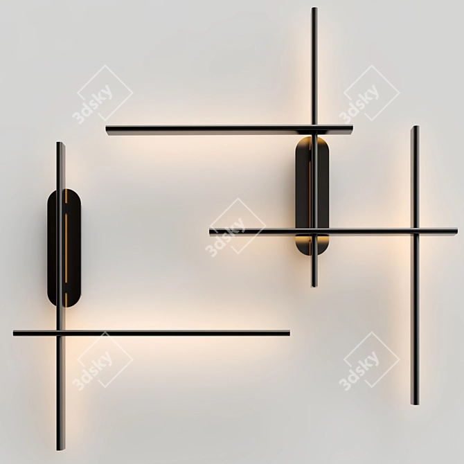 Rudy Wall Lamp Collection: Elegant and Versatile Illumination 3D model image 3