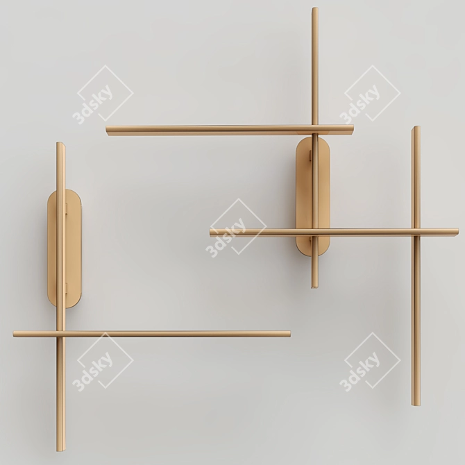 Rudy Wall Lamp Collection: Elegant and Versatile Illumination 3D model image 4