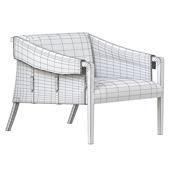 Sleek Payson Chair: Modern Comfort 3D model image 5