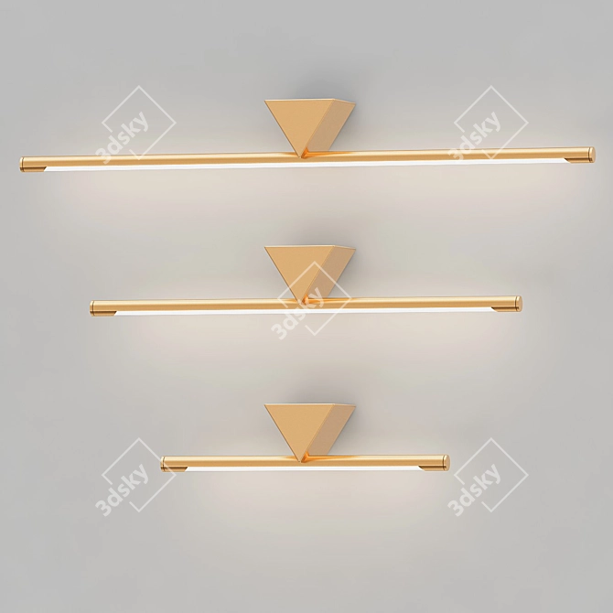 Minimalist LED Wall Light 3D model image 4