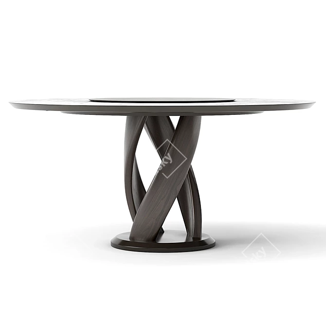 Virtuos D Round Dining Table: Elegant and Functional 3D model image 2