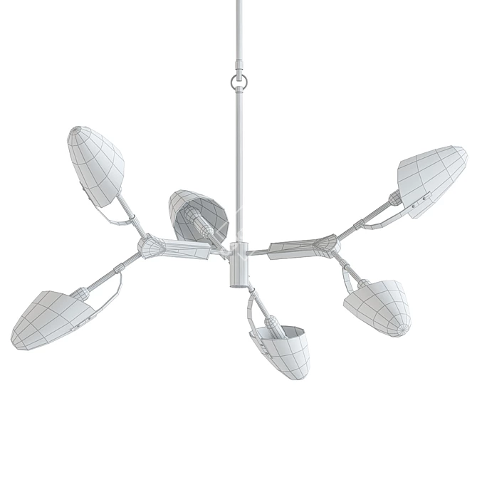 Elegant Kinesis Chandelier - Timeless Design 3D model image 2