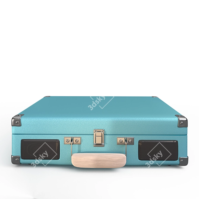 Customizable Vinyl Record Player 3D model image 2