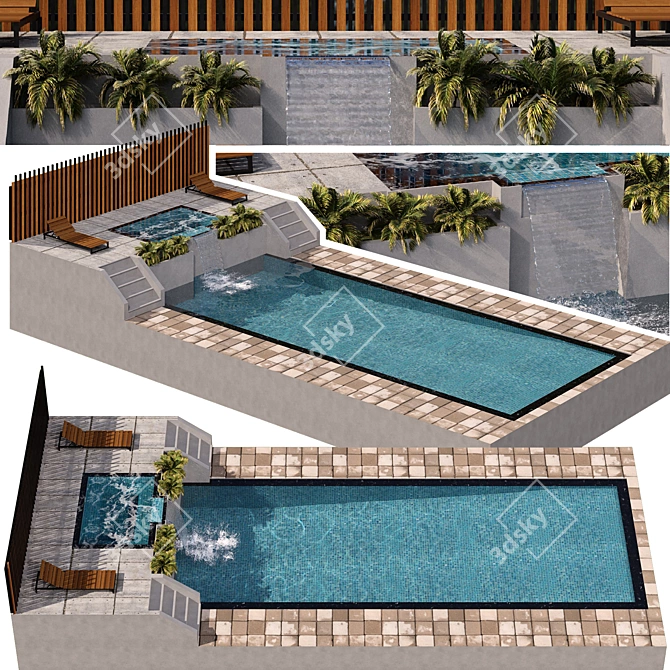 Crystal Clear Pool: No15 3D model image 1