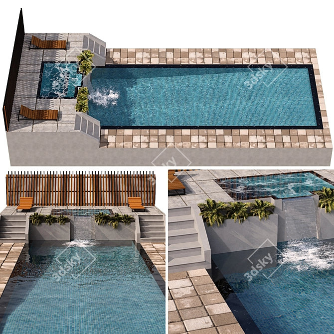 Crystal Clear Pool: No15 3D model image 2