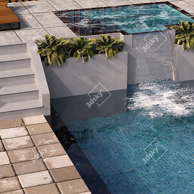 Crystal Clear Pool: No15 3D model image 4