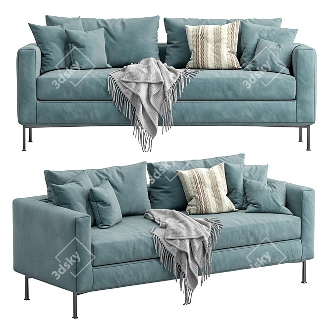 Modern Livingdivani Sofa Box: Stylish and Versatile 3D model image 2