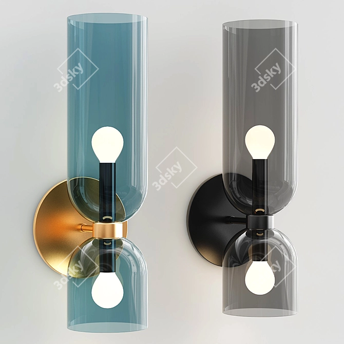 Modern Millennium Wall Lamp 3D model image 1