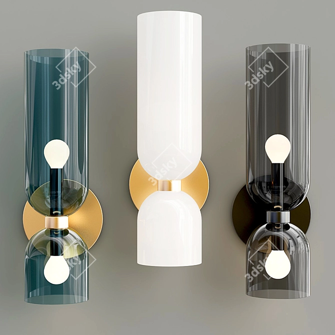 Modern Millennium Wall Lamp 3D model image 2