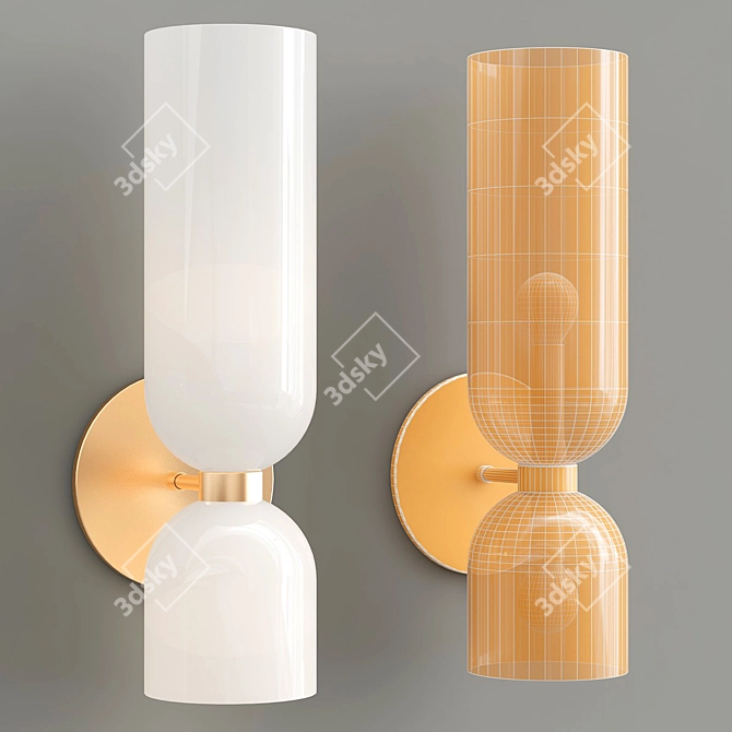 Modern Millennium Wall Lamp 3D model image 3