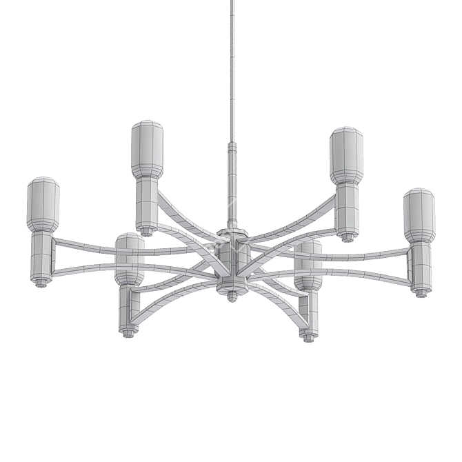 Favourite Tropfen Pendant Chandelier 3D model image 2