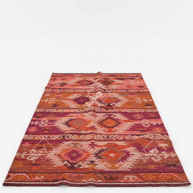 Versatile Rug Set: 6 Stunning Designs 3D model image 5