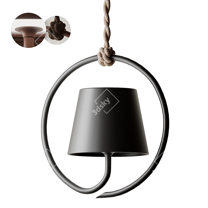 POLDINA Pendant: Sleek and Wireless 3D model image 1