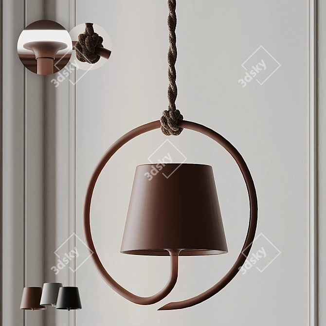 POLDINA Pendant: Sleek and Wireless 3D model image 2