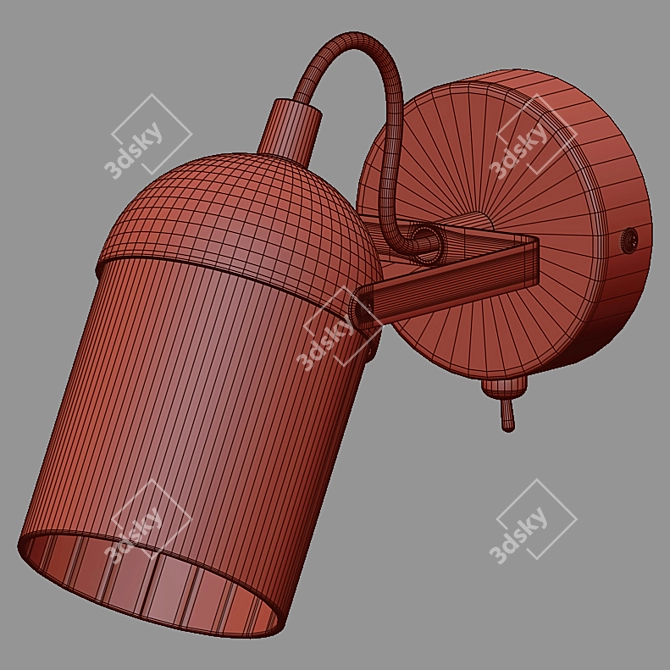 Mars Swivel Shade Wall Lamp 3D model image 2