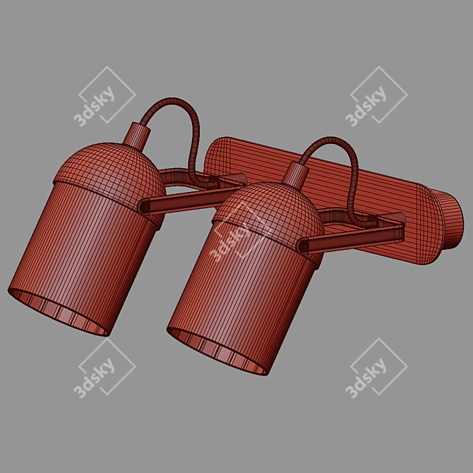 Mars Swivel Shade Wall Lamp 3D model image 2