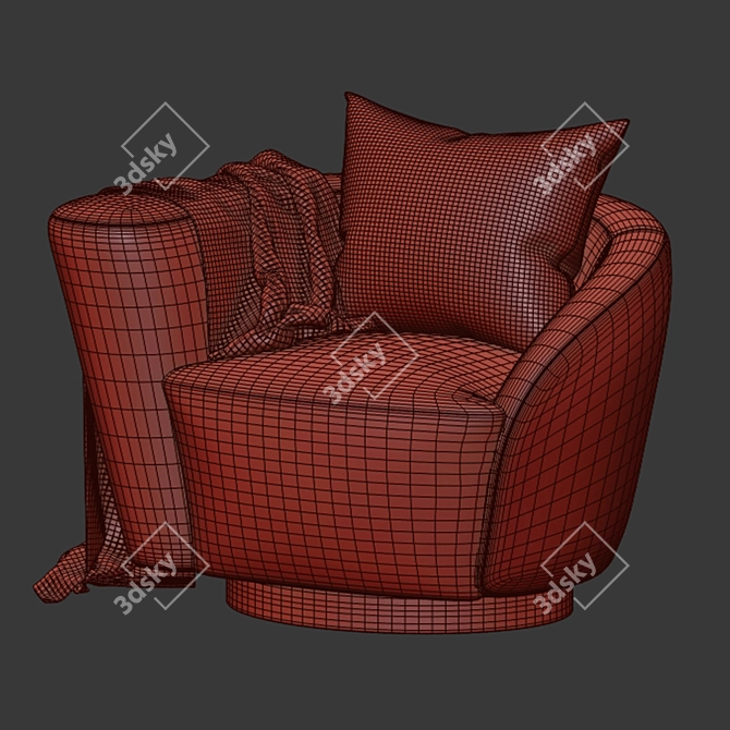 Eichholtz Swivel Chair: Colin Left 3D model image 6