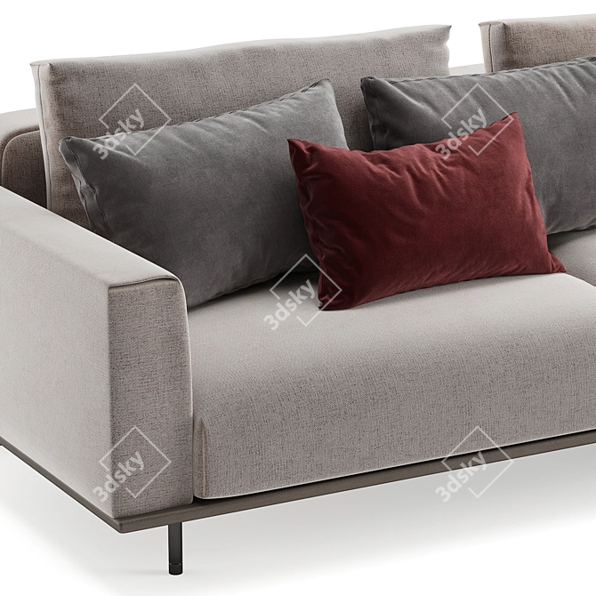 Rolf Benz Volo: Contemporary Corner Sofa 3D model image 3