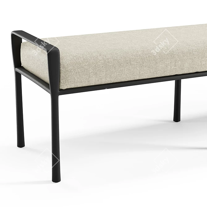 Bodhi King Bench: Luxurious Comfort & Contemporary Style 3D model image 4