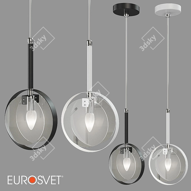 Gallo Glass Pendant Eurosvet 3D model image 1