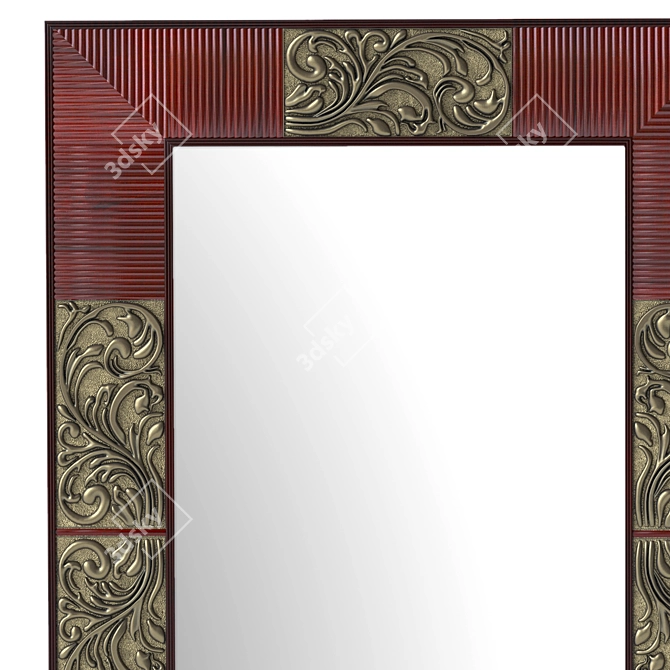 Sarantino STL Mirror - 610 x 19 x 883mm 3D model image 2