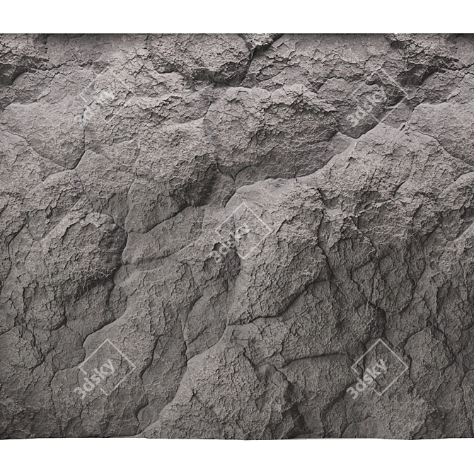 Seamless Rock Cliff Textures 3D model image 3