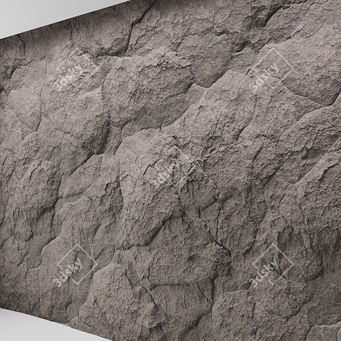 Seamless Rock Cliff Textures 3D model image 4