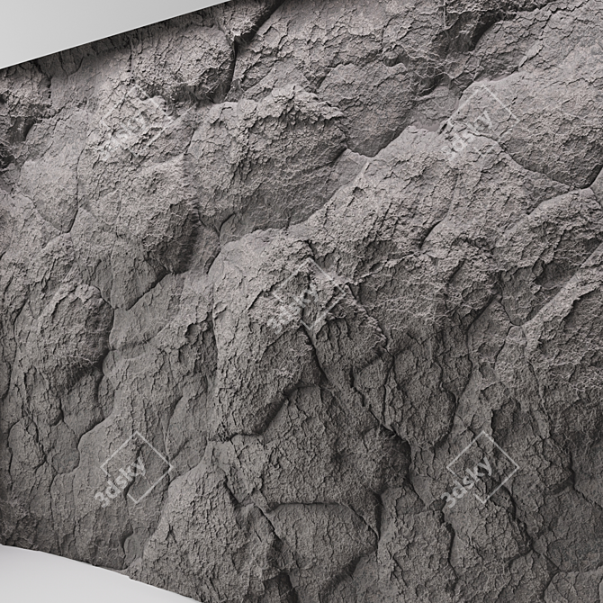 Seamless Rock Cliff Textures 3D model image 5