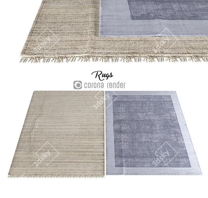 Soft and Stylish Carpets 3D model image 1