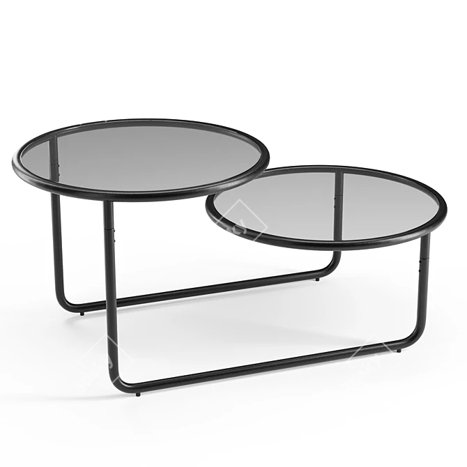 Modernist Stepped Coffee Table 3D model image 1