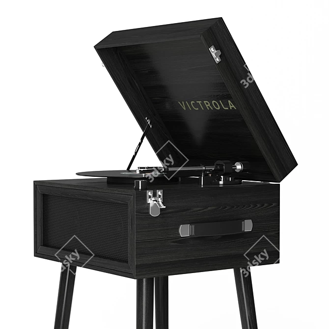 Victrola VTA-75 Bluetooth Retro Record Player 3D model image 4