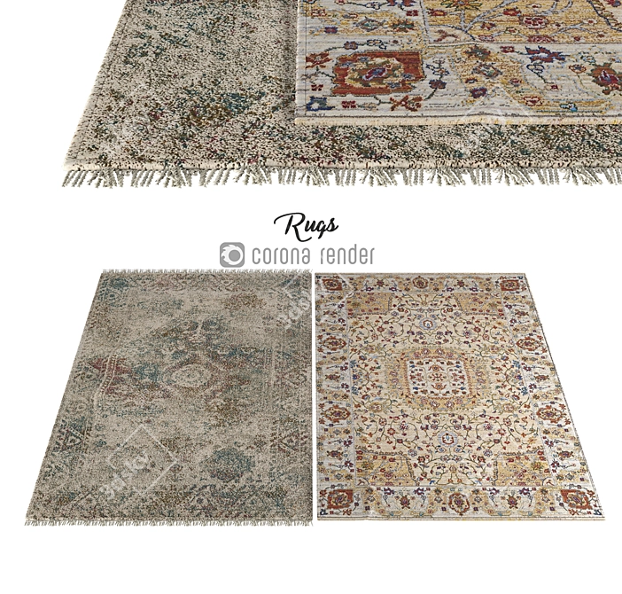 Plush Haven: Luxurious Carpets 3D model image 1