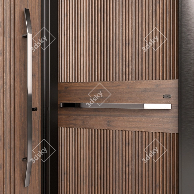 Elegant Entry Door Collection 3D model image 2