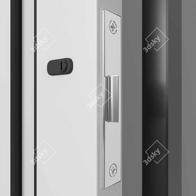 Modern Entrance Door Collection 3D model image 3